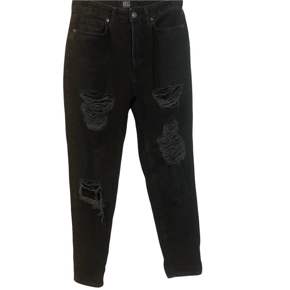 bdg Mom Destroyed Jean – Black Size 26 EUC - Picture 5 of 9